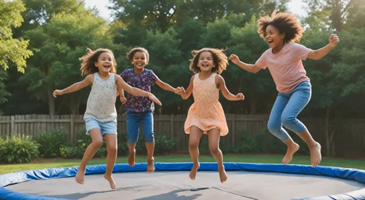 Korzyści rozwojowe dla dzieci z zabawy na trampolinach